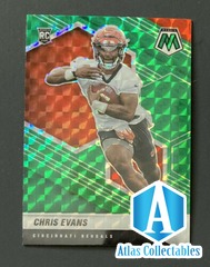 2021 Panini Mosaic- Chris Evans Cincinnati Bengals-Green Prizm -#379